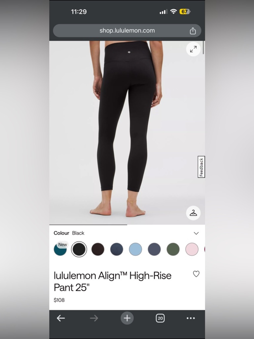 lululemon Align™ High-Rise Pant 25"